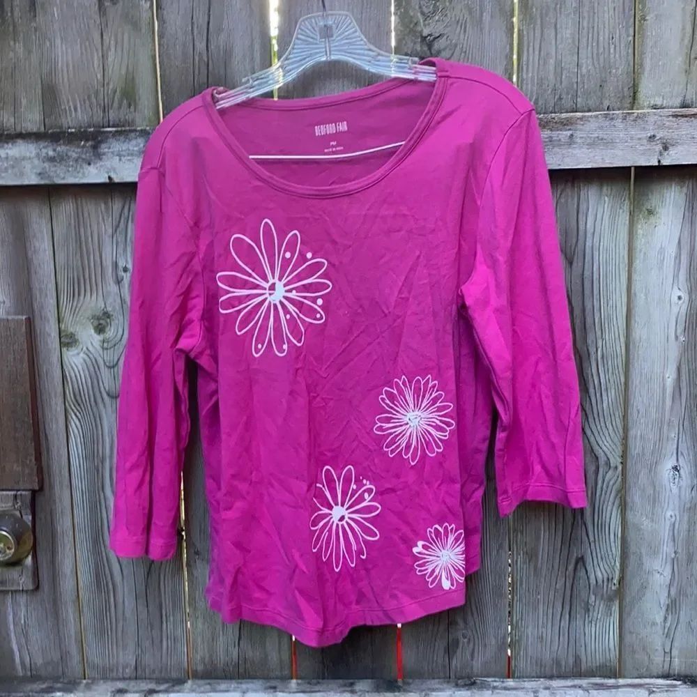 Bedford Fair Floral Top sz. Medium Petite